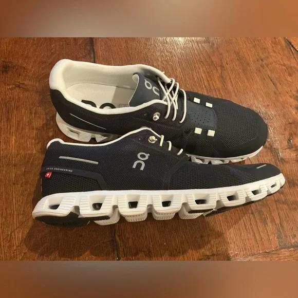 On-Running Cloud Midnight/White" Men's Casual Running Sneakers size 10 - Picture 2 of 7